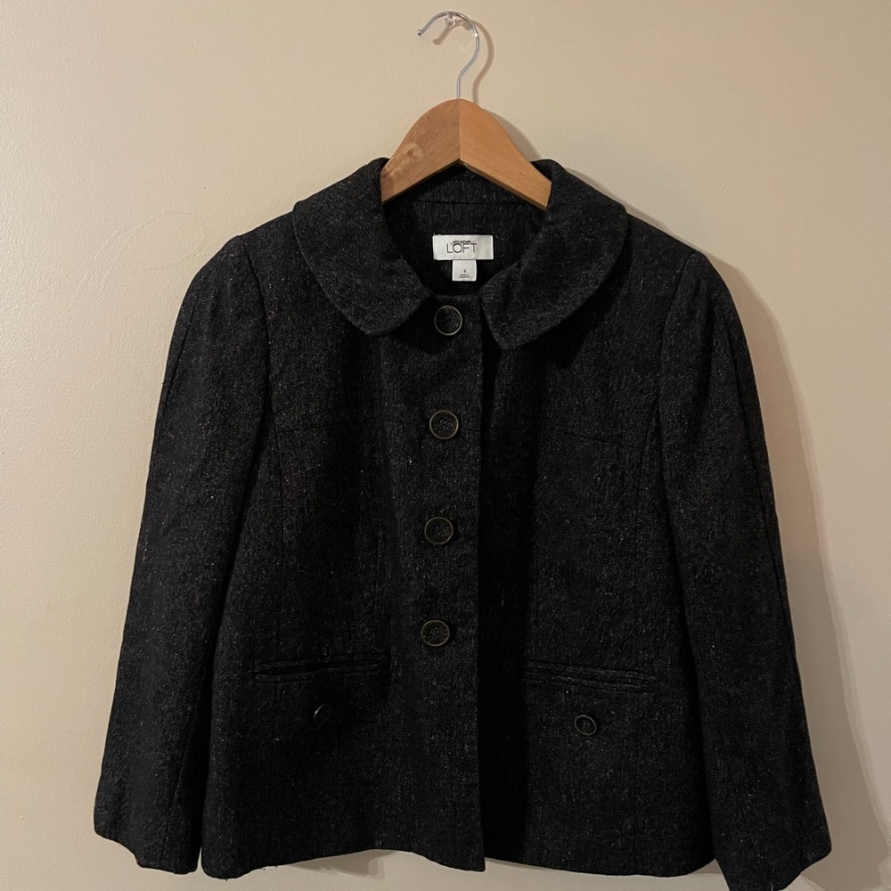 Wool Ann Taylor LOFT w/ Peter Pan collar